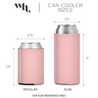 neoprene can cooler size chart