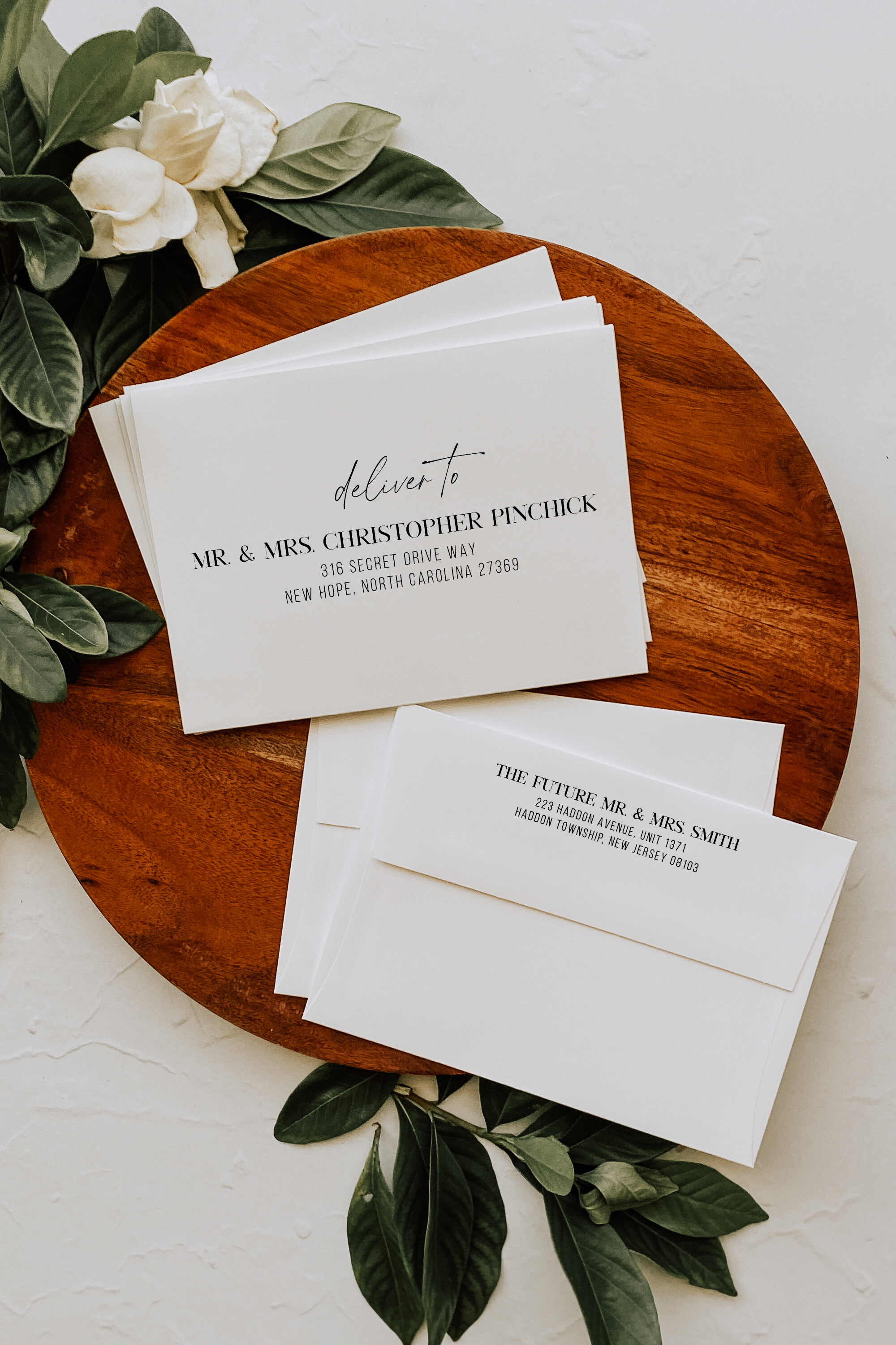 printed white straight flap envelopes