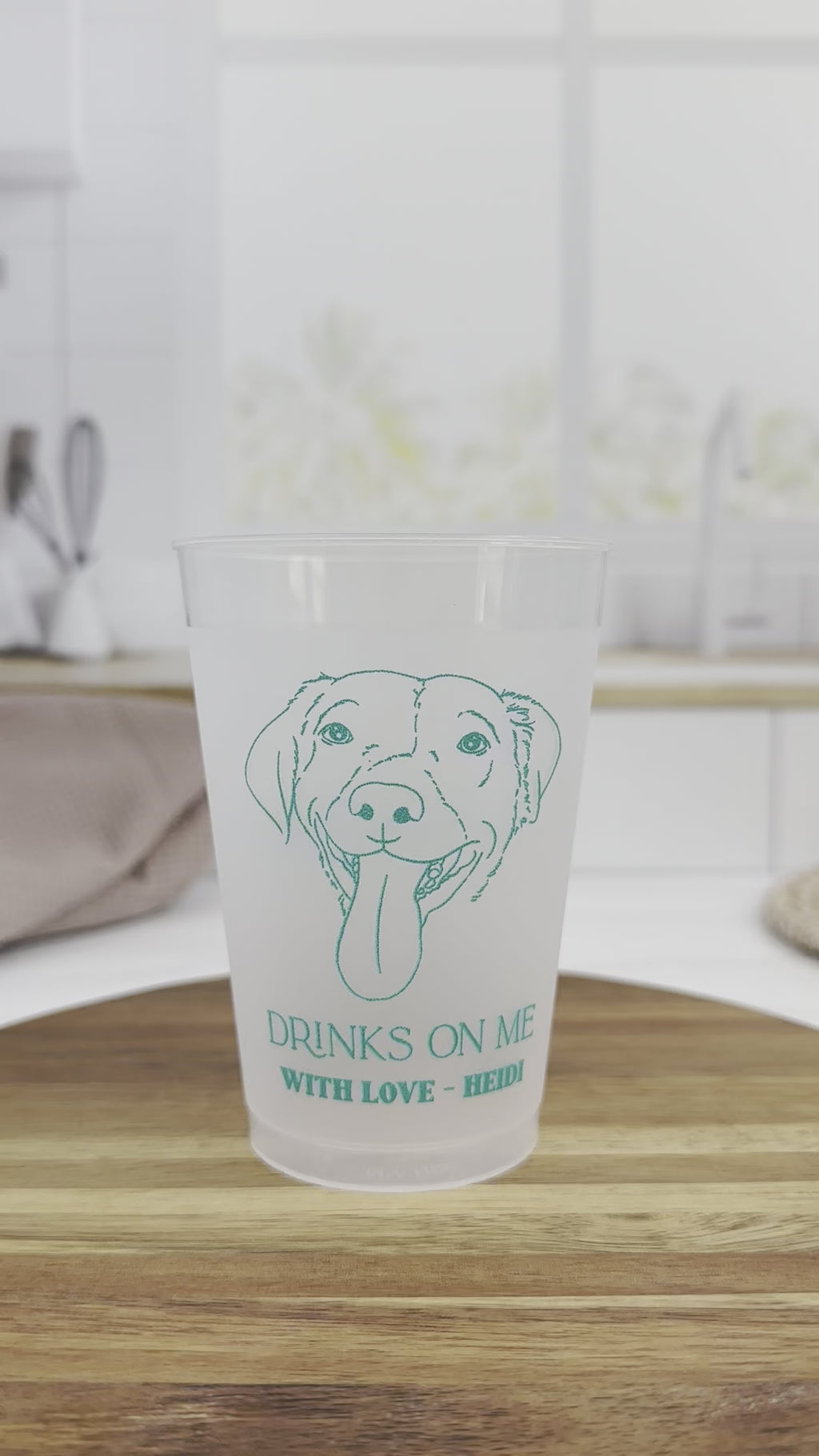 Custom 12oz Frosted Unbreakable Plastic Cup - Your Custom Design